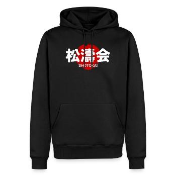 Shotokai Karate Martial Sport GYM Japanische Kanji - Männer Premium Bio Hoodie - Schwarz - Vorne - Nico (187cm)