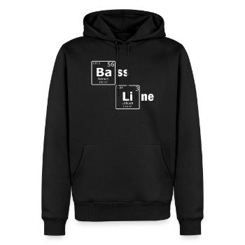 Bass Line PSE Periodensystem Elemente Nerd - Männer Premium Bio Hoodie - Schwarz - Vorne - Nico (187cm)
