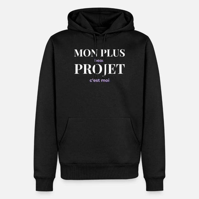 Mon Plus Beau Projet — C'est Moi - Sweat à capuche Premium bio Homme - noir