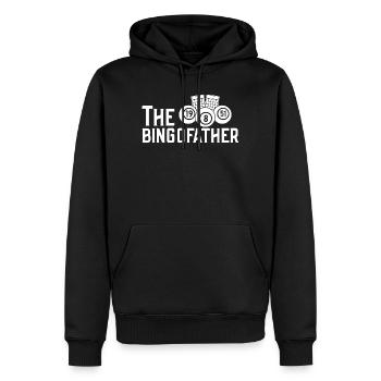 Joueur de bingo Le Bingofather Bingo - Sweat à capuche Premium bio Homme - noir - Devant - Nico (187cm)