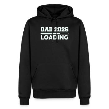 Papa 2026 invites - Men’s Premium Organic Hoodie - black - Front - Nico (187cm)
