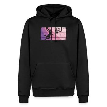 Basketball Girls Basketball Women - Men’s Premium Organic Hoodie - black - Front - Nico (187cm)