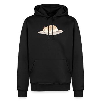 Lustige Katze für Frauen Männer und Cat Lover - Männer Premium Bio Hoodie - Schwarz - Vorne - Nico (187cm)