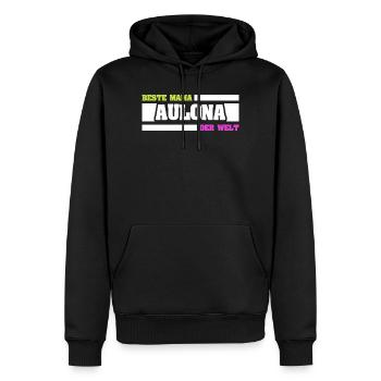 Beste Mama Alona der Welt - Männer Premium Bio Hoodie - Schwarz - Vorne - Nico (187cm)