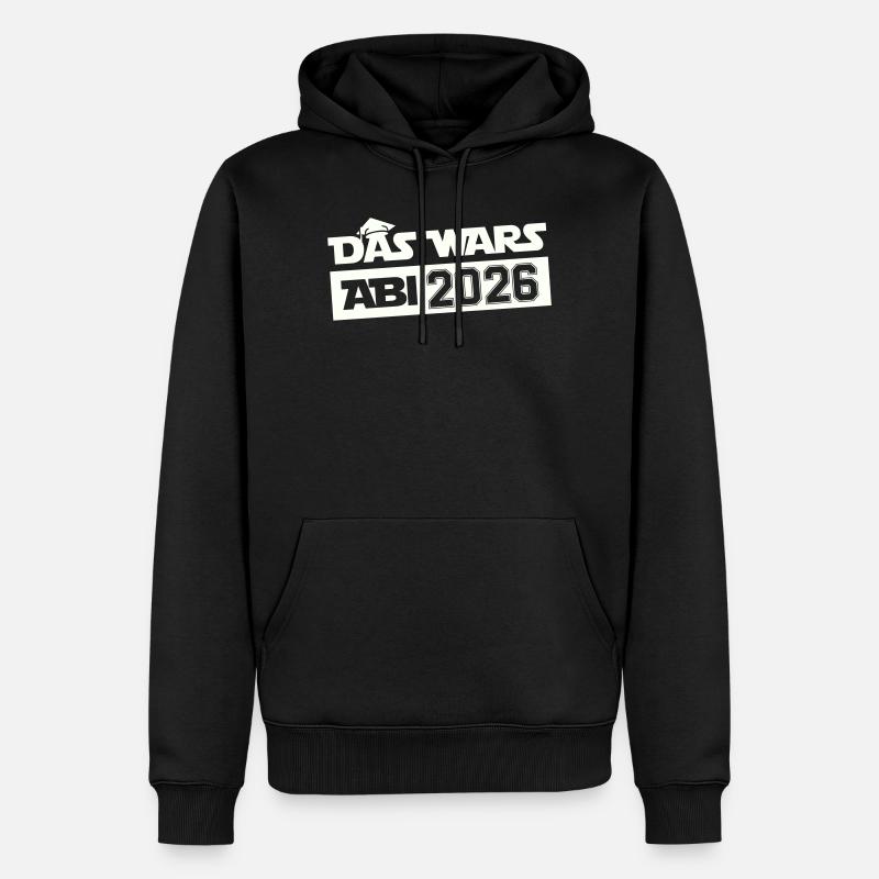 DAS WARS Abi 2026 - Männer Premium Bio Hoodie - Schwarz