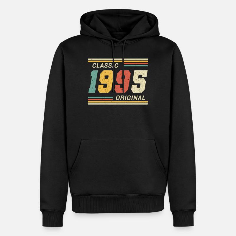 Classic 1995 original 1995 - Männer Premium Bio Hoodie - Schwarz