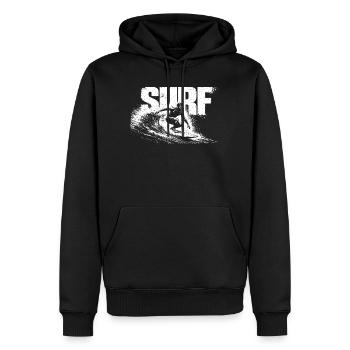 Cadeau de surf Surf Surf Surf de plage surfant de surf - Sweat à capuche Premium bio Homme - noir - Devant - Nico (187cm)