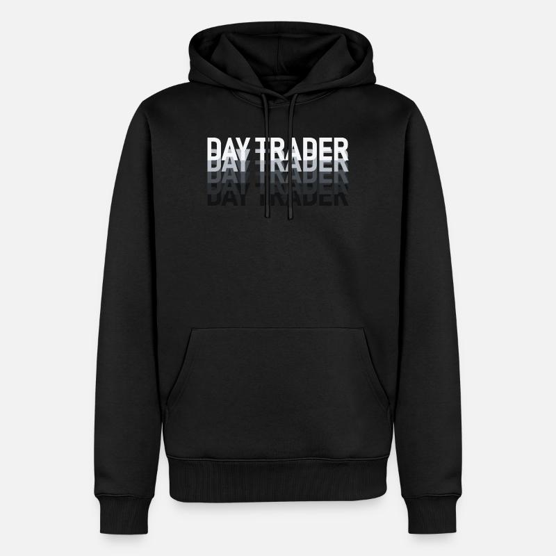 Day Trader Marché boursier Trader boursier - Sweat à capuche Premium bio Homme - noir