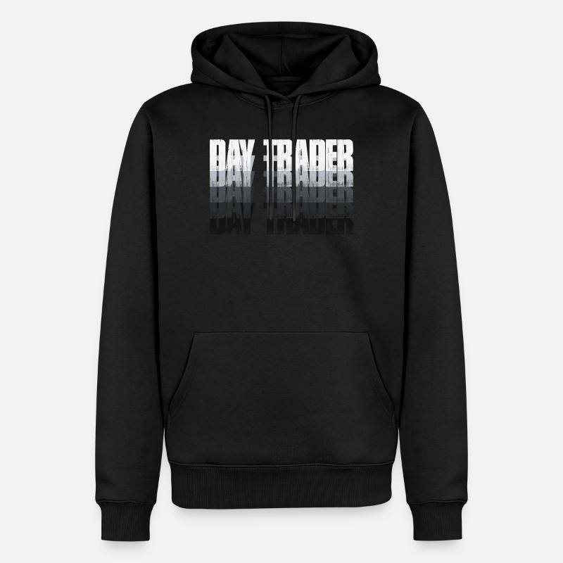 Day Trader Marché boursier Trader boursier - Sweat à capuche Premium bio Homme - noir