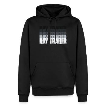 Day Trader Marché boursier Trader boursier - Sweat à capuche Premium bio Homme - noir - Devant - Nico (187cm)