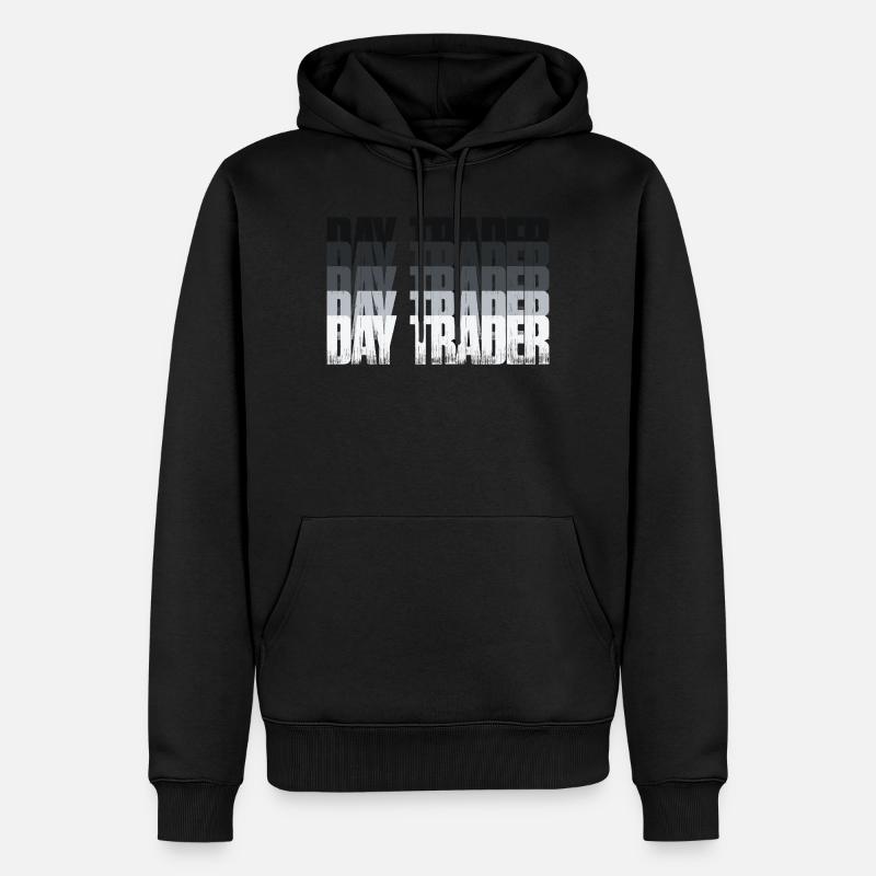 Day Trader Marché boursier Trader boursier - Sweat à capuche Premium bio Homme - noir