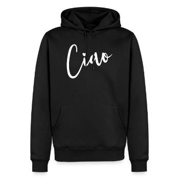 Ciao Italienisch Hallo Auf Wiedersehen Besuch Ital - Männer Premium Bio Hoodie - Schwarz - Vorne - Nico (187cm)