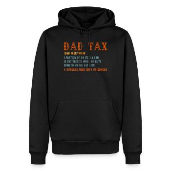 T-shirt de définition de la taxe pour les pères - Sweat à capuche Premium bio Homme - noir - Devant - Nico (187cm)