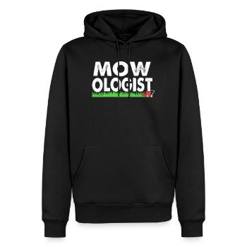 Rasen (Wiese) Rasenmäher - Männer Premium Bio Hoodie - Schwarz - Vorne - Nico (187cm)