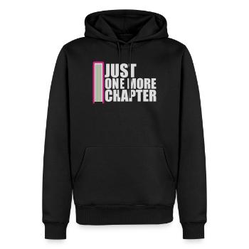 Just One More Chapter Lustig Bücherwurm Lesen Cool - Männer Premium Bio Hoodie - Schwarz - Vorne - Nico (187cm)