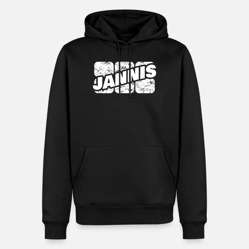 Jannis - Sweat à capuche Premium bio Homme - noir