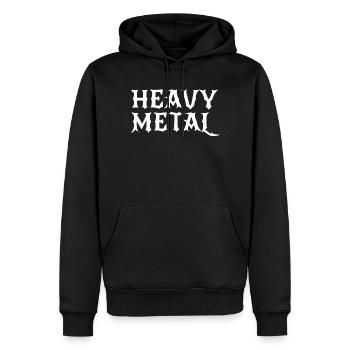 Heavy Metal Gothic Monochrome Tee - Men’s Premium Organic Hoodie - black - Front - Nico (187cm)