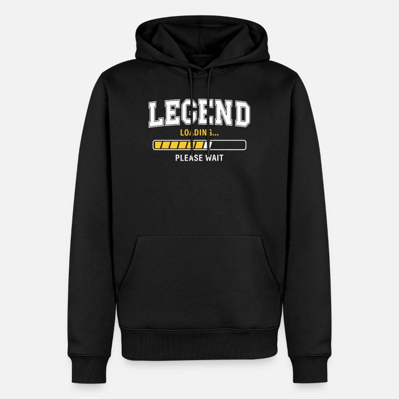 Legend Loading Please Wait - Men’s Premium Organic Hoodie - black
