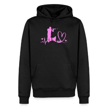 Ente Jagd Jäger Entenjagd - Männer Premium Bio Hoodie - Schwarz - Vorne - Nico (187cm)