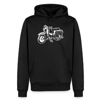 Schwalbe - Differenzbild - Männer Premium Bio Hoodie - Schwarz - Vorne - Nico (187cm)