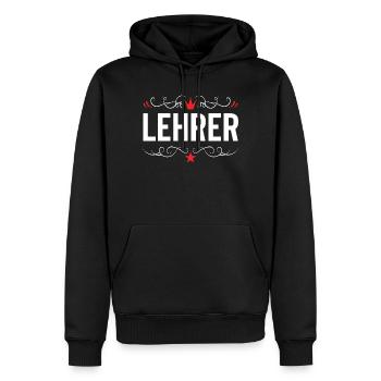 Lehrer Beruf - Männer Premium Bio Hoodie - Schwarz - Vorne - Nico (187cm)