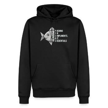 Le phishing pour compléter la cybersécurité - Sweat à capuche Premium bio Homme - noir - Devant - Nico (187cm)