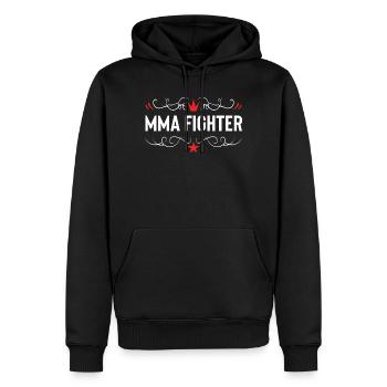 Combattant MMA Arts martiaux mixtes - Sweat à capuche Premium bio Homme - noir - Devant - Nico (187cm)