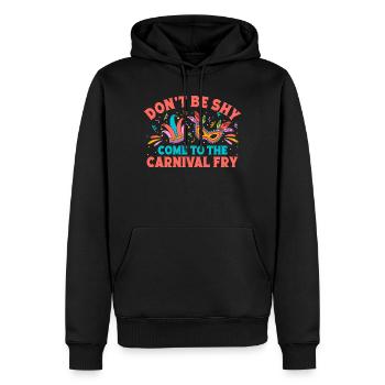 N’aie pas honte Viens au cirque de carnaval artiste - Sweat à capuche Premium bio Homme - noir - Devant - Nico (187cm)