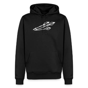 Bow and arrow - Men’s Premium Organic Hoodie - black - Front - Nico (187cm)