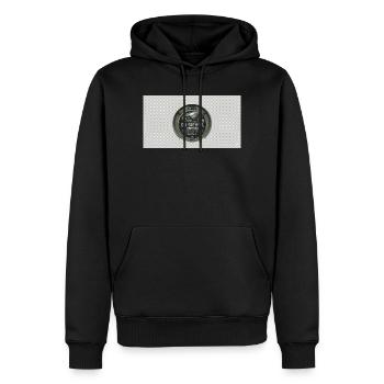 DU SIEHST - Männer Premium Bio Hoodie - Schwarz - Vorne - Nico (187cm)