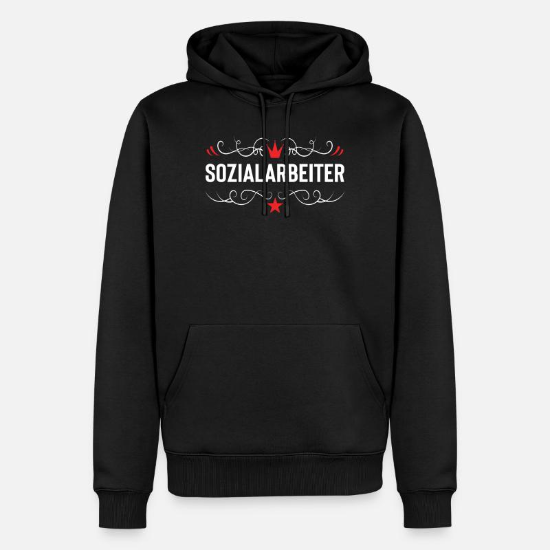 Sozialarbeiter Beruf - Männer Premium Bio Hoodie - Schwarz