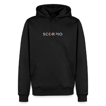 Pastell-Skorpion-Glyphen - Männer Premium Bio Hoodie - Schwarz - Vorne - Nico (187cm)