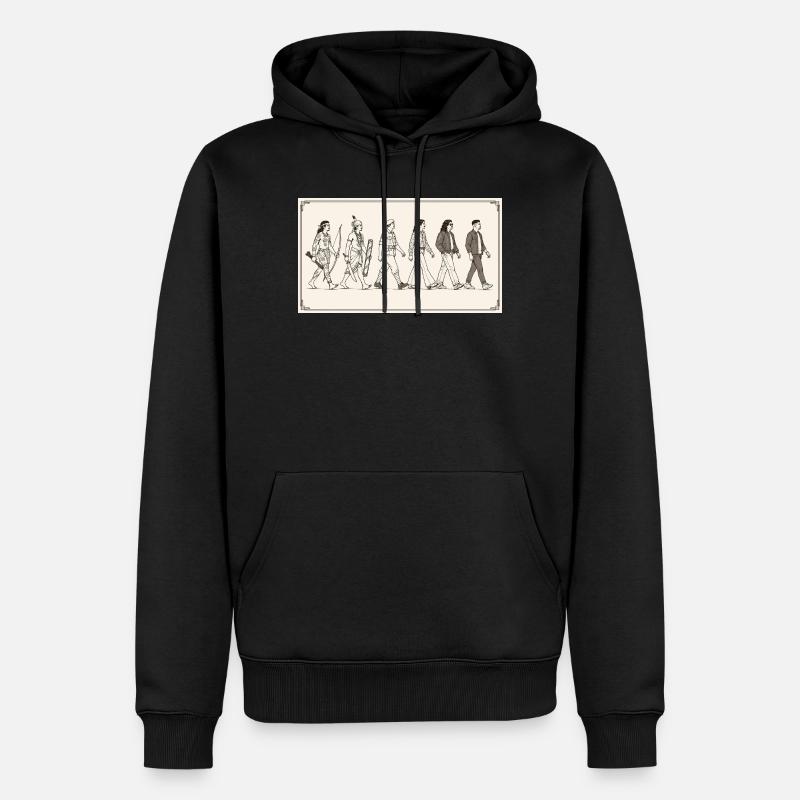 Moluccan evolution by s2soon - Men’s Premium Organic Hoodie - black
