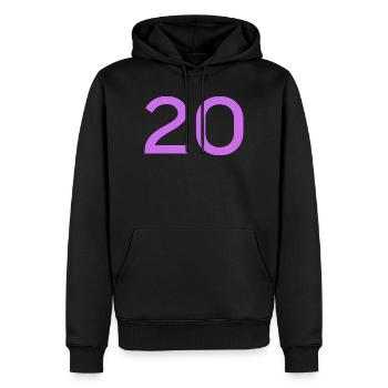 20 - Men’s Premium Organic Hoodie - black - Front - Nico (187cm)