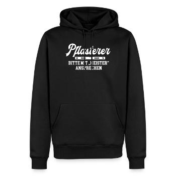 Pflasterer Meister Pflasterermeister Chef - Männer Premium Bio Hoodie - Schwarz - Vorne - Nico (187cm)