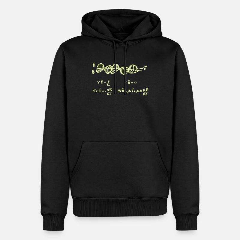Maxwells Gleichungen - Männer Premium Bio Hoodie - Schwarz