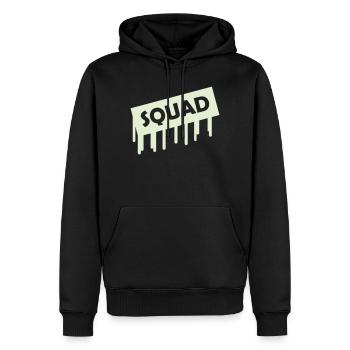 squad - Männer Premium Bio Hoodie - Schwarz - Vorne - Nico (187cm)