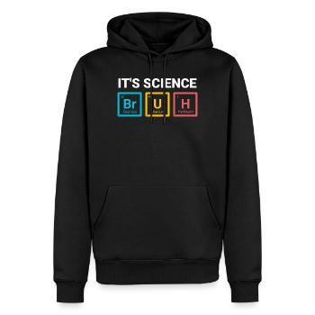 C’est de la science, mec, drôle, nerd, humour design - Sweat à capuche Premium bio Homme - noir - Devant - Nico (187cm)