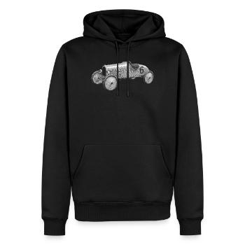Véhicule pour enfants - Sweat à capuche Premium bio Homme - noir - Devant - Nico (187cm)