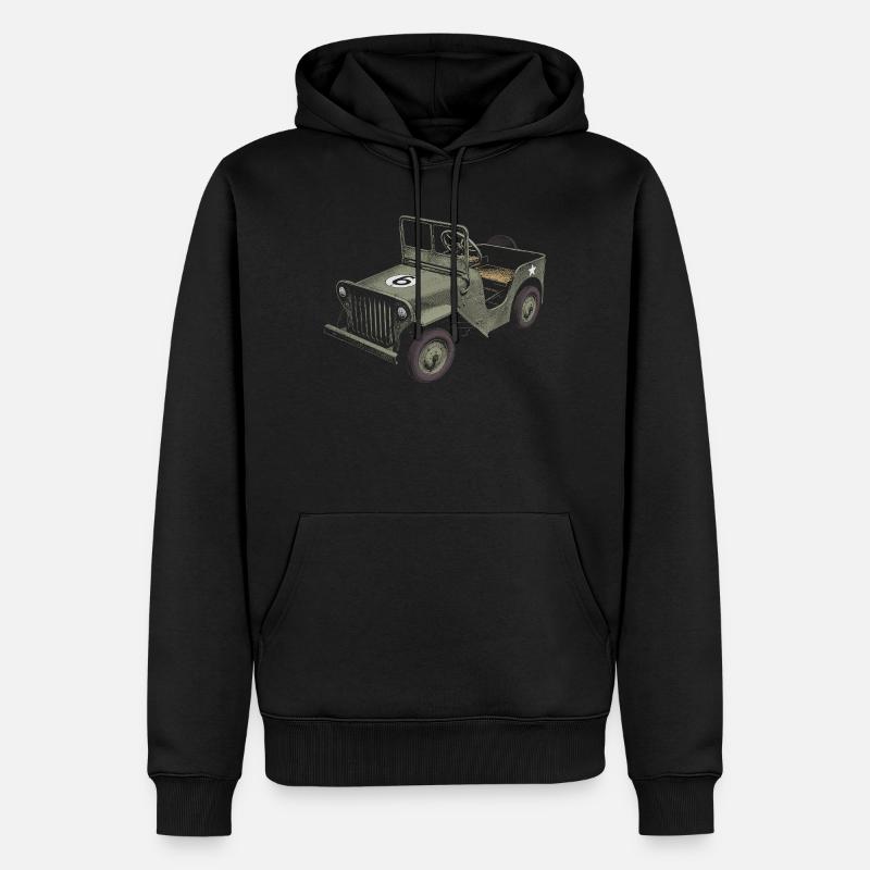 Caisse à savon - Sweat à capuche Premium bio Homme - noir
