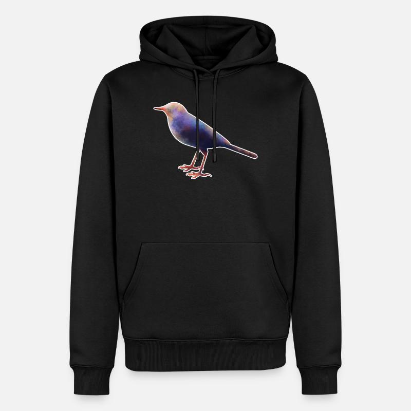 Bergeronnette.1 - Sweat à capuche Premium bio Homme - noir