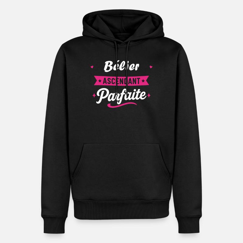 Bélier Ascendant Parfaite - Sweat à capuche Premium bio Homme - noir