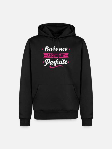Balance Ascendant Parfaite - Sweat à capuche Premium bio Homme - noir