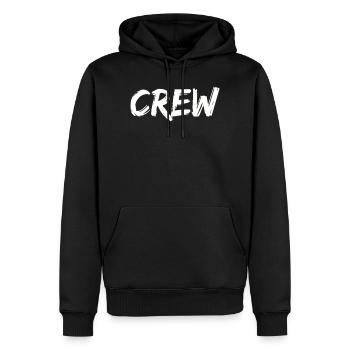 équipage - Sweat à capuche Premium bio Homme - noir - Devant - Nico (187cm)