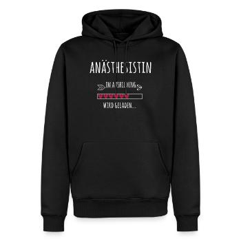 Anästhesistin Ausbildung Medizinstudium Ärztin - Männer Premium Bio Hoodie - Schwarz - Vorne - Nico (187cm)
