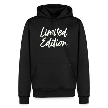 limited_edition- - Men’s Premium Organic Hoodie - black - Front - Nico (187cm)