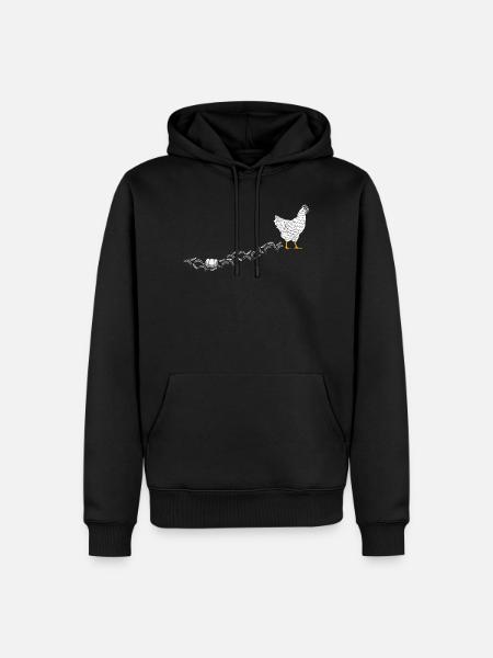 Hühnerflüsterer Huhn Hühnerhalter Hühner - Männer Premium Bio Hoodie - Schwarz