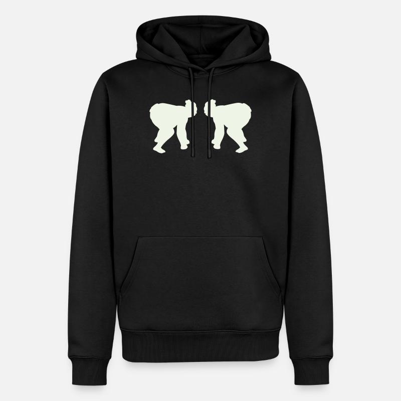 Sumos - Sweat à capuche Premium bio Homme - noir