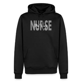 Med-Surg Nurse Medizinisch-Chirurgische Pflege - Männer Premium Bio Hoodie - Schwarz - Vorne - Nico (187cm)