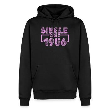seit 1956 - Männer Premium Bio Hoodie - Schwarz - Vorne - Nico (187cm)